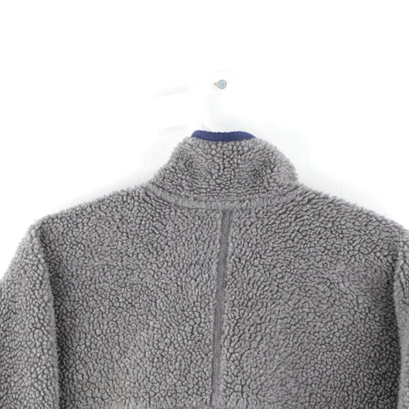 Vintage Patagonia Deep Pile Fleece Jacket Gray